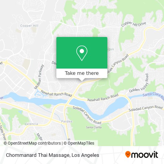 Chommanard Thai Massage map