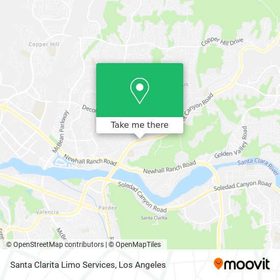 Santa Clarita Limo Services map