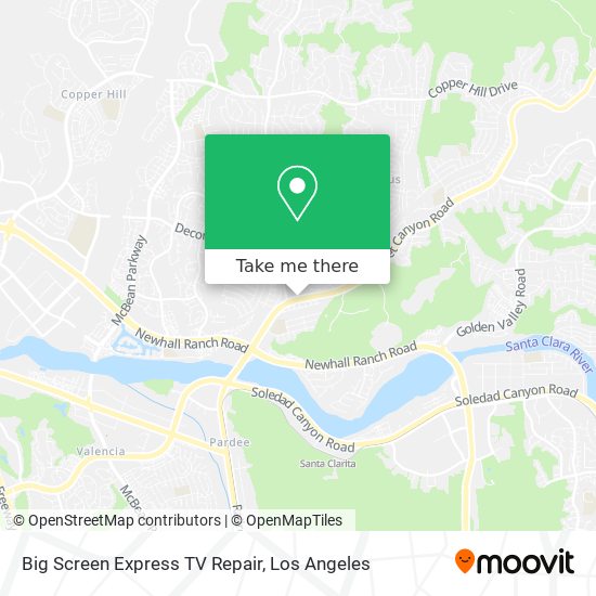 Big Screen Express TV Repair map