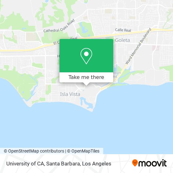 University of CA, Santa Barbara map