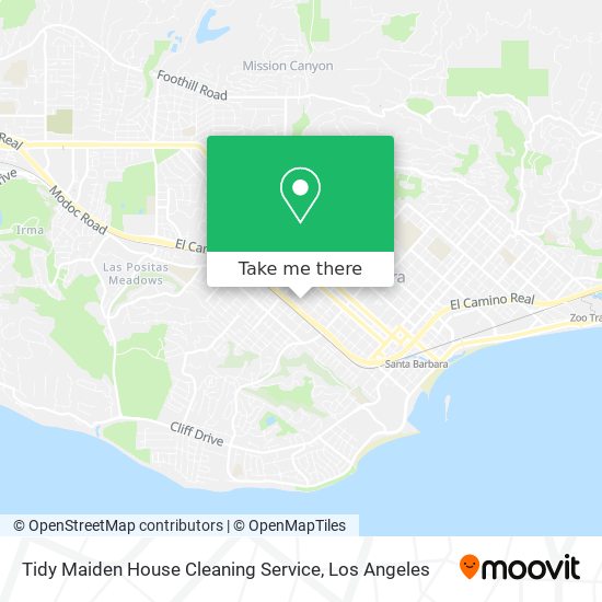 Tidy Maiden House Cleaning Service map