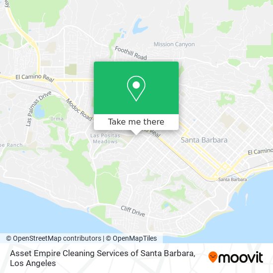 Asset Empire Cleaning Services of Santa Barbara map