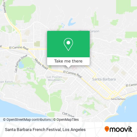 Santa Barbara French Festival map