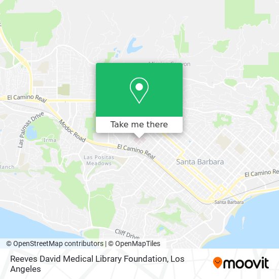 Reeves David Medical Library Foundation map