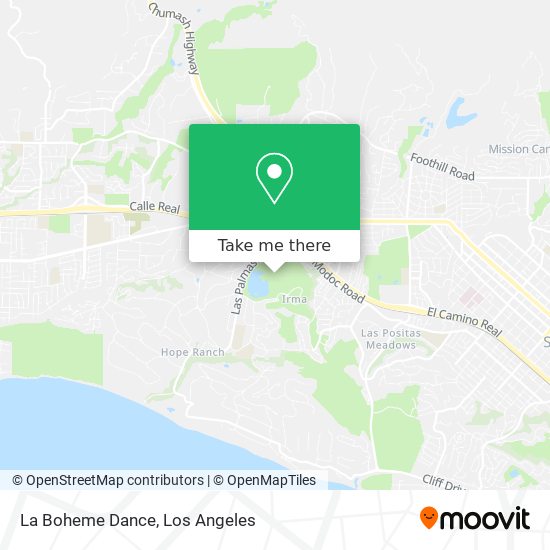 Mapa de La Boheme Dance
