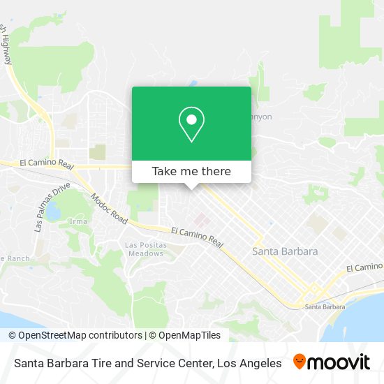 Santa Barbara Tire and Service Center map
