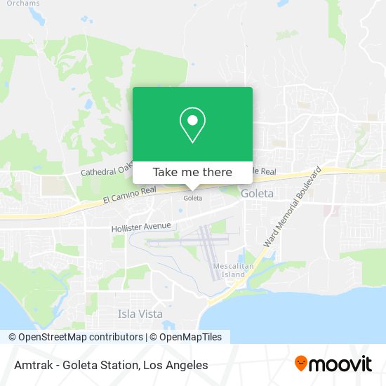 Amtrak - Goleta Station map