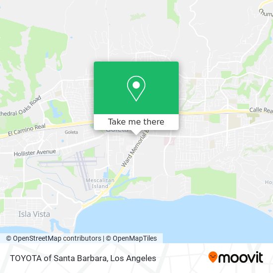 TOYOTA of Santa Barbara map