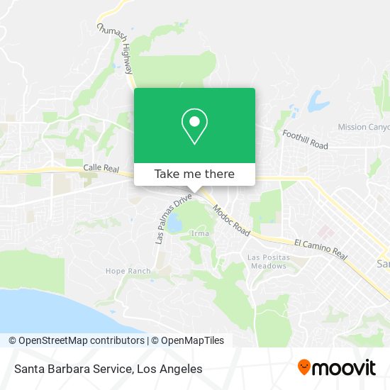 Santa Barbara Service map