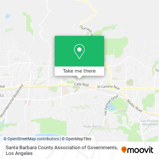 Santa Barbara County Association of Governments map