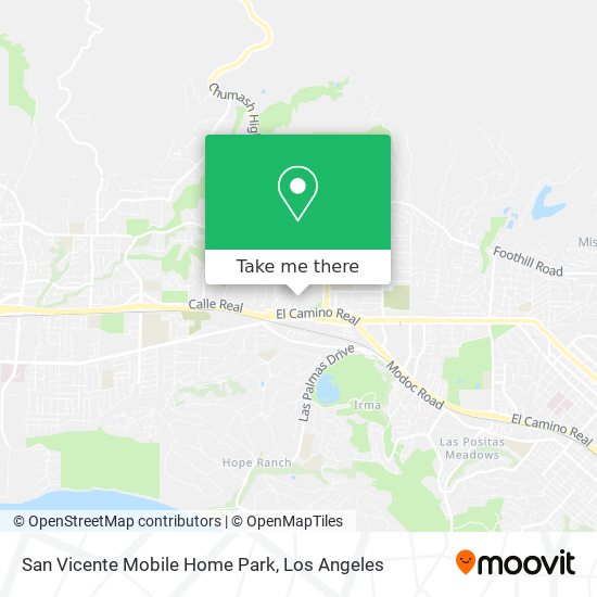 Mapa de San Vicente Mobile Home Park