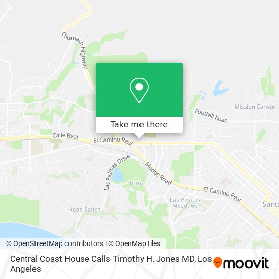 Central Coast House Calls-Timothy H. Jones MD map