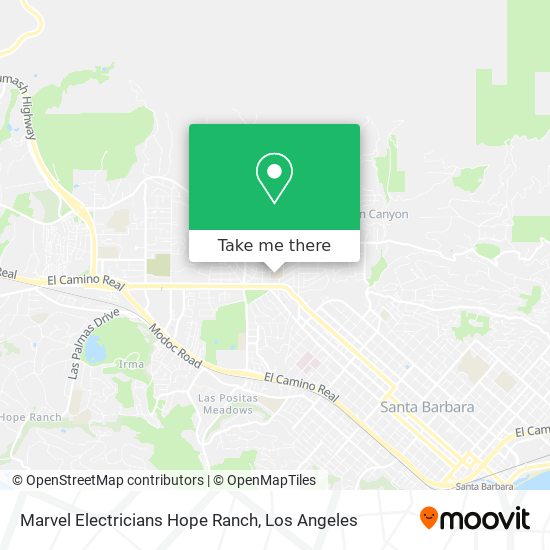 Mapa de Marvel Electricians Hope Ranch