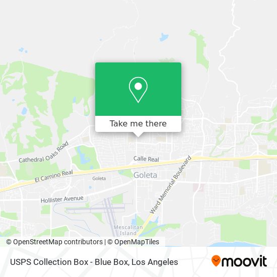USPS Collection Box - Blue Box map