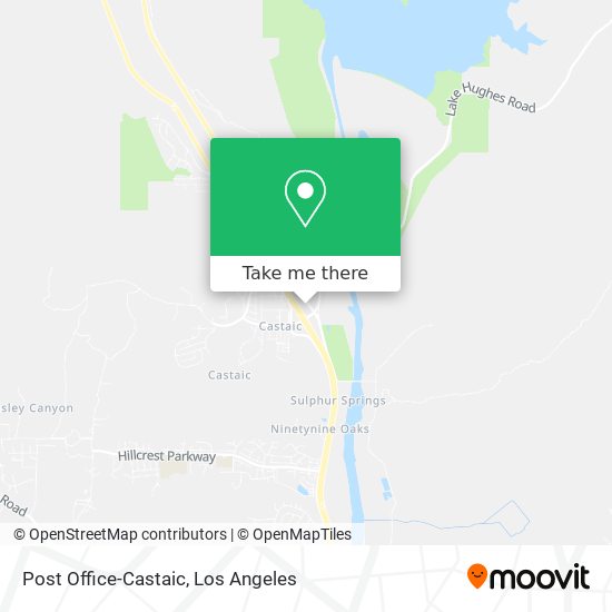 Post Office-Castaic map