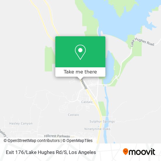 Exit 176/Lake Hughes Rd/S map