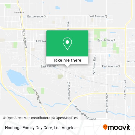 Hastings Family Day Care map