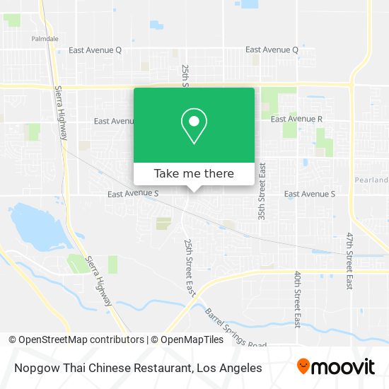 Mapa de Nopgow Thai Chinese Restaurant