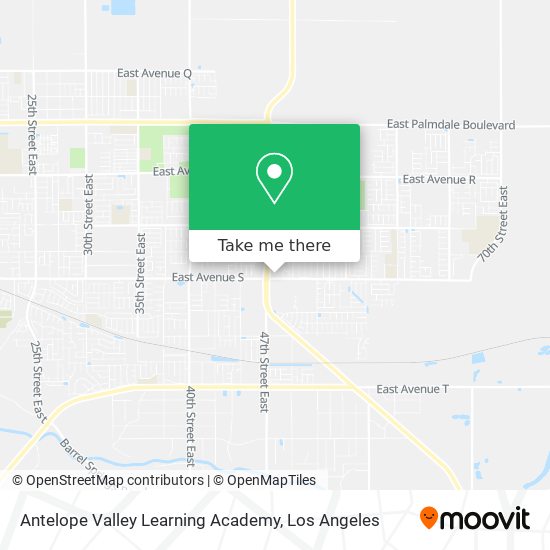 Antelope Valley Learning Academy map