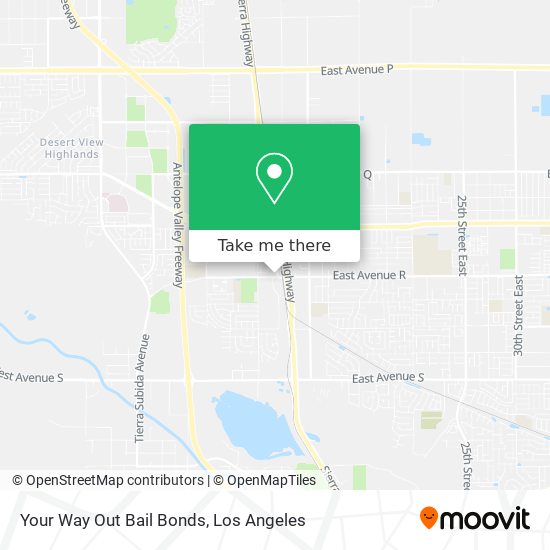 Your Way Out Bail Bonds map