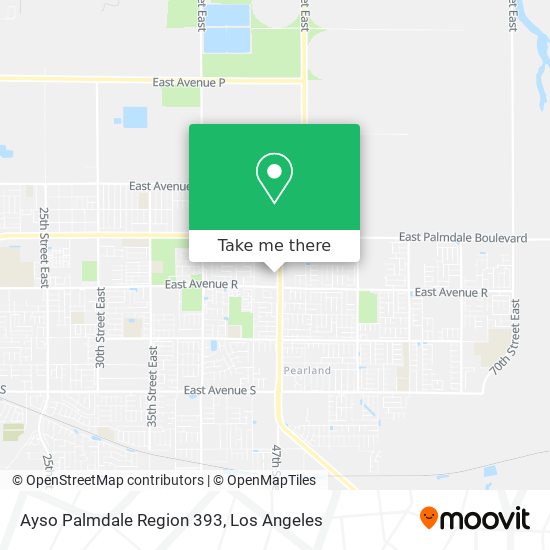 Ayso Palmdale Region 393 map