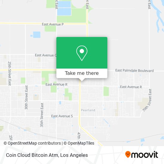 Mapa de Coin Cloud Bitcoin Atm