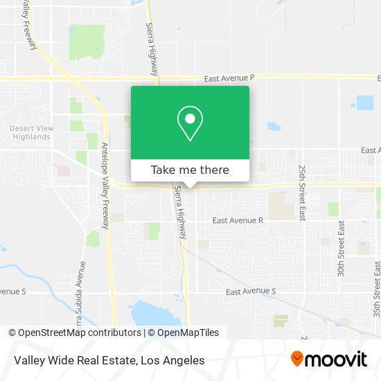 Valley Wide Real Estate map