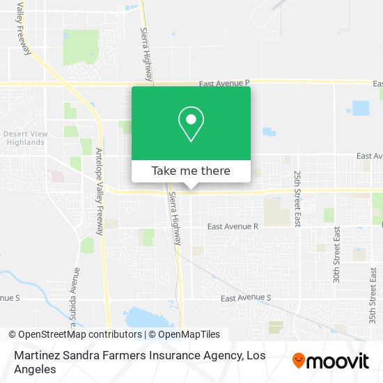 Mapa de Martinez Sandra Farmers Insurance Agency