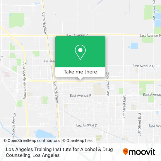 Mapa de Los Angeles Training Institute for Alcohol & Drug Counseling