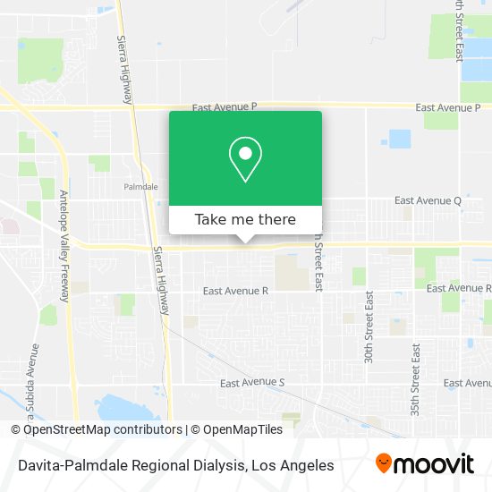 Davita-Palmdale Regional Dialysis map