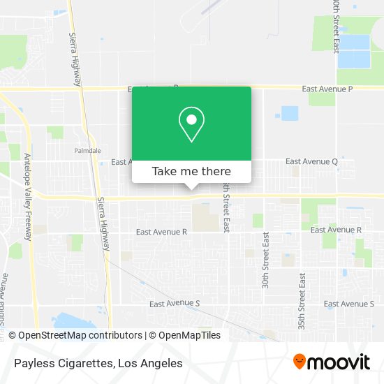 Payless Cigarettes map