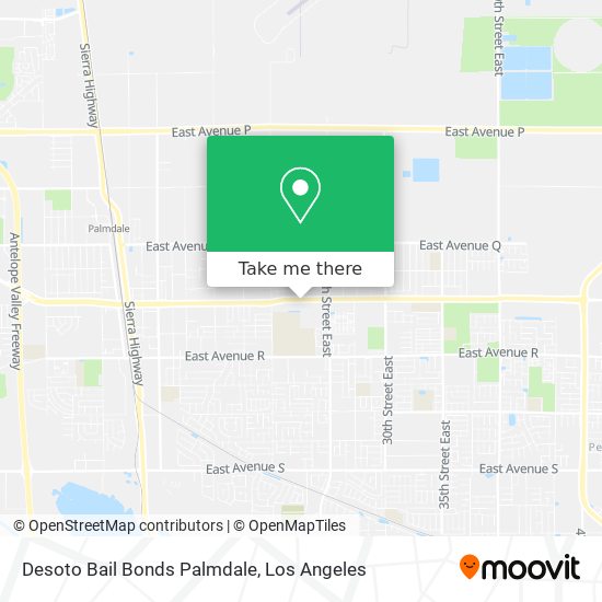 Desoto Bail Bonds Palmdale map