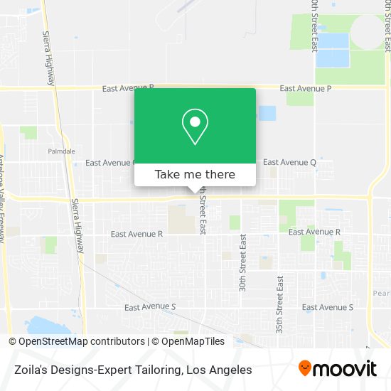 Zoila's Designs-Expert Tailoring map