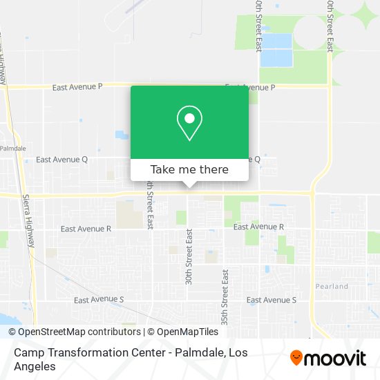 Camp Transformation Center - Palmdale map