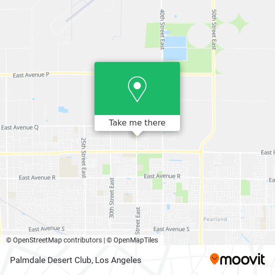 Palmdale Desert Club map