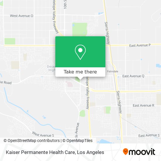 Kaiser Permanente Health Care map