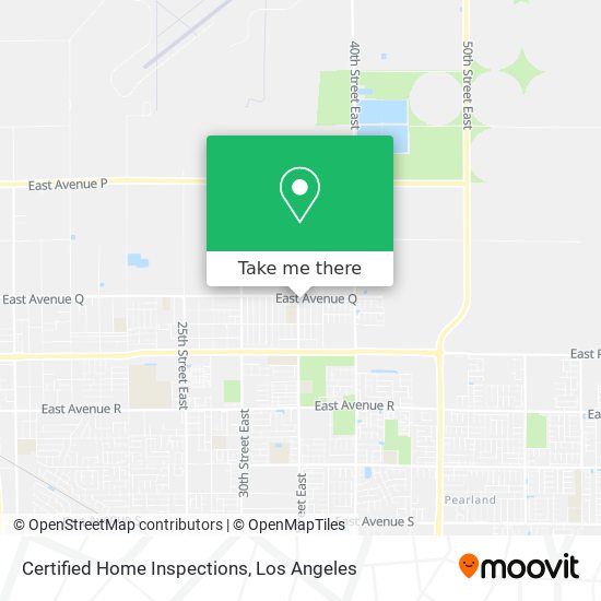 Certified Home Inspections map