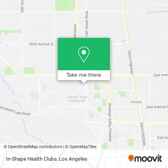 In-Shape Health Clubs map