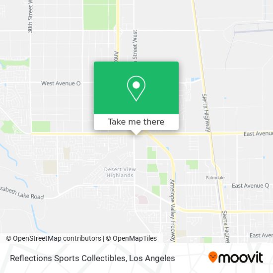 Reflections Sports Collectibles map