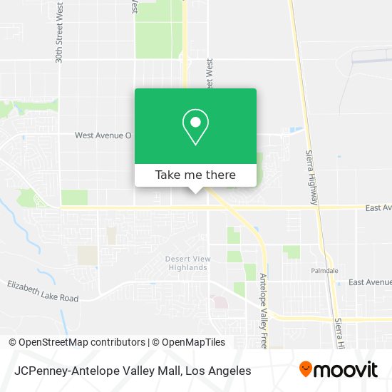 JCPenney-Antelope Valley Mall map