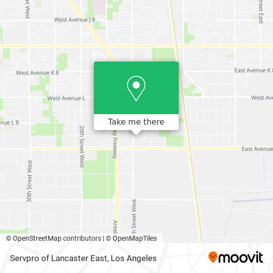 Mapa de Servpro of Lancaster East