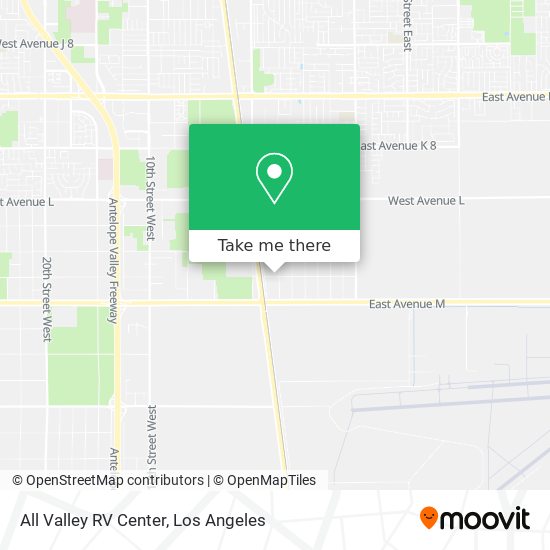 All Valley RV Center map