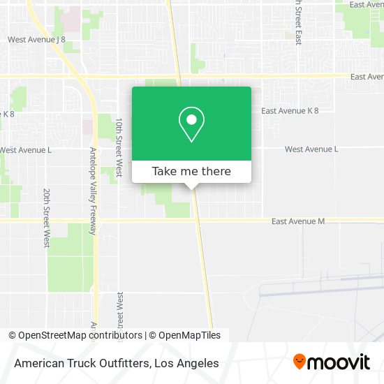 Mapa de American Truck Outfitters