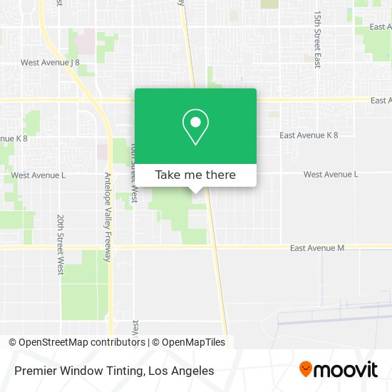 Premier Window Tinting map