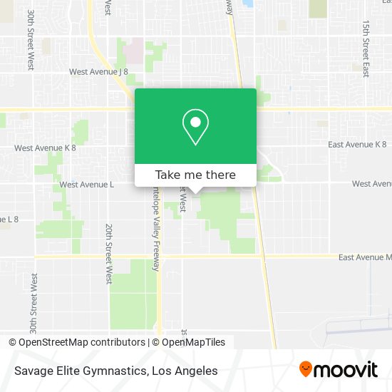 Savage Elite Gymnastics map