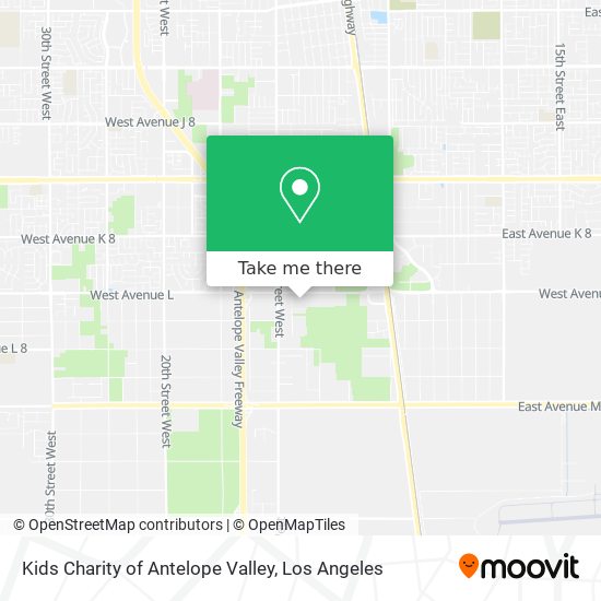 Mapa de Kids Charity of Antelope Valley