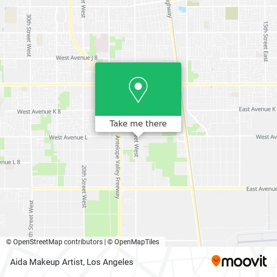 Aida Makeup Artist map