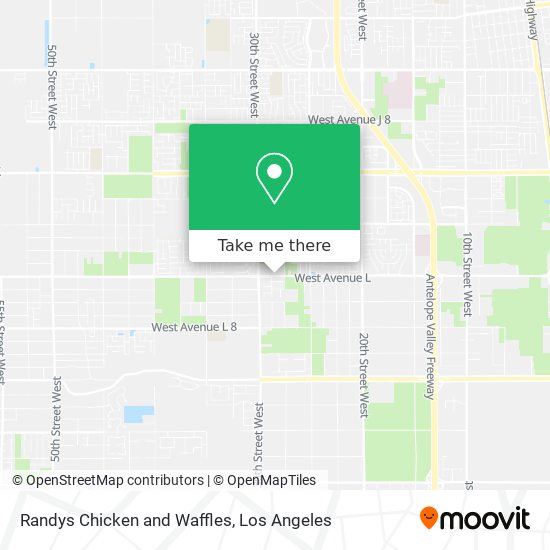 Randys Chicken and Waffles map