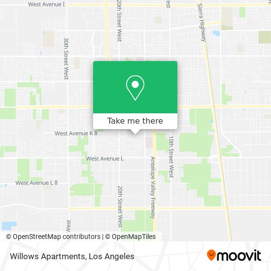 Willows Apartments map