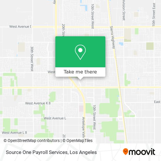 Mapa de Source One Payroll Services
